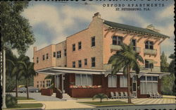 Oxford Apartments Postcard