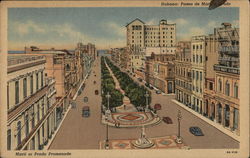 Marti or Prado Promenade Havana, Cuba Postcard Postcard Postcard