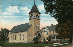 Catholic Church and Parsonage Hillsboro, NH Postcard Postcard Postcard