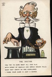 The Doctor Caricatures Postcard Postcard Postcard