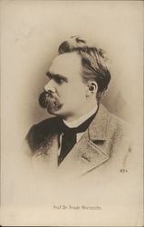 Philosopher Prof. Dr. Friedrich Nietzsche Men Postcard Postcard