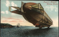 Zeppelin's Dirigible Military Airship Postcard