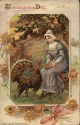 Thanksgiving Day Turkeys Postcard Postcard