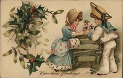 Christmas Greetings Postcard