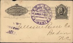 Correspondence from Gulf Refining Co., Jan. 27, 1917 Postcard