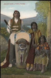 Julian Buck & Family - Utes Postcard