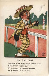 The Horsy Man Postcard