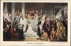 Baptism of Pocahontas 1907 Jamestown Exposition Postcard Postcard