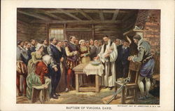 Baptism of Virginia Dare 1907 Jamestown Exposition Postcard Postcard