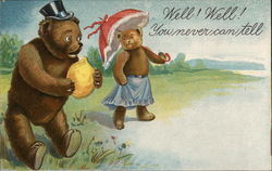 Well! Well! You never can tell Bears Postcard Postcard