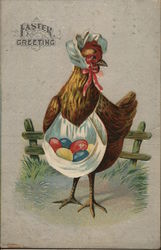 Easter Greeting Eggs Postcard Postcard