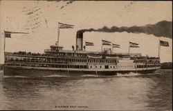 Steamer Grey Hound Steamers Postcard Postcard