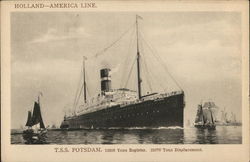 T.S.S. Potsdam - Hamburg-America Line Postcard