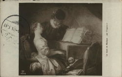 The Music Lesson, by Fragonard Postcard Postcard