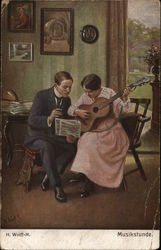 Music Lesson Postcard Postcard