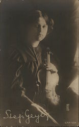 Violinist Stefi Geyer Postcard