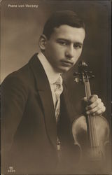 Violinist Franz von Vacsey Postcard