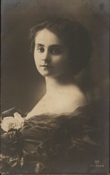 Photo of a young woman Postcard