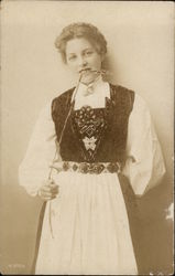 Photo of a young woman Postcard