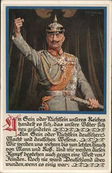 Kaiser Wilhelm II World War I Postcard Postcard