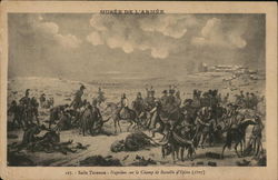 Napoleon on the field of the Battle of Eylau Red Cross Postcard