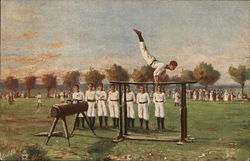 A Gymnast on the Parallel Bars Tuck's Oilette Series Postcard Postcard