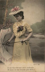 Woman with a Parasol Postcard