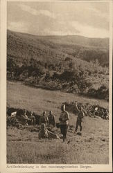 Artillary Cover in Montenegro World War I Postcard Postcard