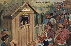 Vienna puppet show Postcard