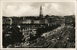 Jungfernstieg Promenade Hamburg, Germany Postcard Postcard