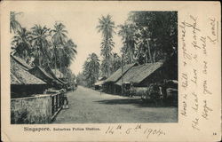 Singapore - Suburban Police Station Southeast Asia Postcard Postcard