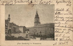 Castle Square Warsaw, Poland Eastern Europe Postcard Postcard Postcard