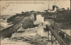 Rock of the Virgin Mary Biarritz, France Postcard Postcard