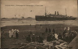 Casablanca - Echouage du "Venezuela", 7 mars 1920 Postcard