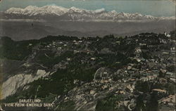 Darjeeling, View from Emrald Bank India Postcard Postcard