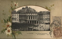 La Place Gambetta et le Theatre Postcard