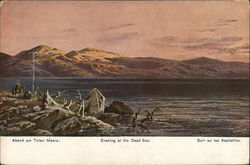 Evening at the dead sea Postcard