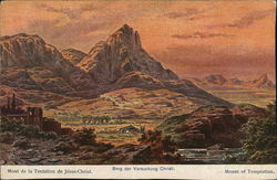 Mount of Temptation of Jesus Christ Postcard