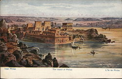 The island of Philae Egypt Africa Postcard Postcard