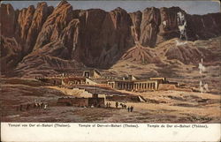 Temple of Der-el-Bahari Thebes Egypt Africa Postcard Postcard