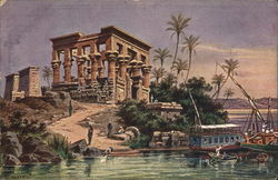 Pharoh's Bed Philae, Egypt Africa Postcard Postcard