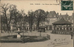 La Place des Vosges Paris, France Postcard Postcard