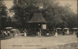 Paris square - music kiosk France Postcard Postcard