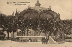 Place President-Wilson - Band Stand Dijon, France Postcard Postcard