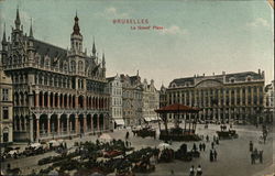 La Grand' Place Brussels, Belgium Benelux Countries Postcard Postcard