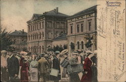 Railway Station Postcard