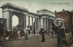 Hyde Park Corner, London Postcard