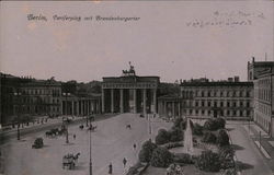 Pariserplatz and Brandenburger Tor Berlin, Germany Postcard Postcard