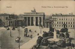 Pariser Platz and Brandenburger Tor Berlin, Germany Postcard Postcard