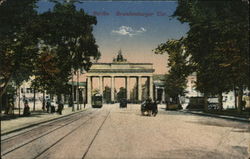 Brandenburger Tor Berlin, Germany Postcard Postcard